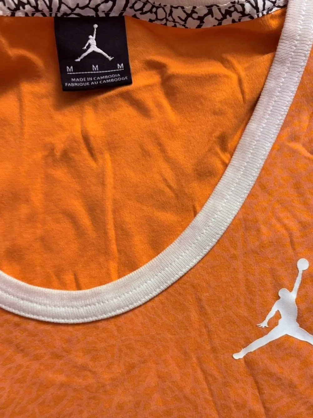 Men’s Medium Jordan Macaroni & White Elephant Print Tank Top